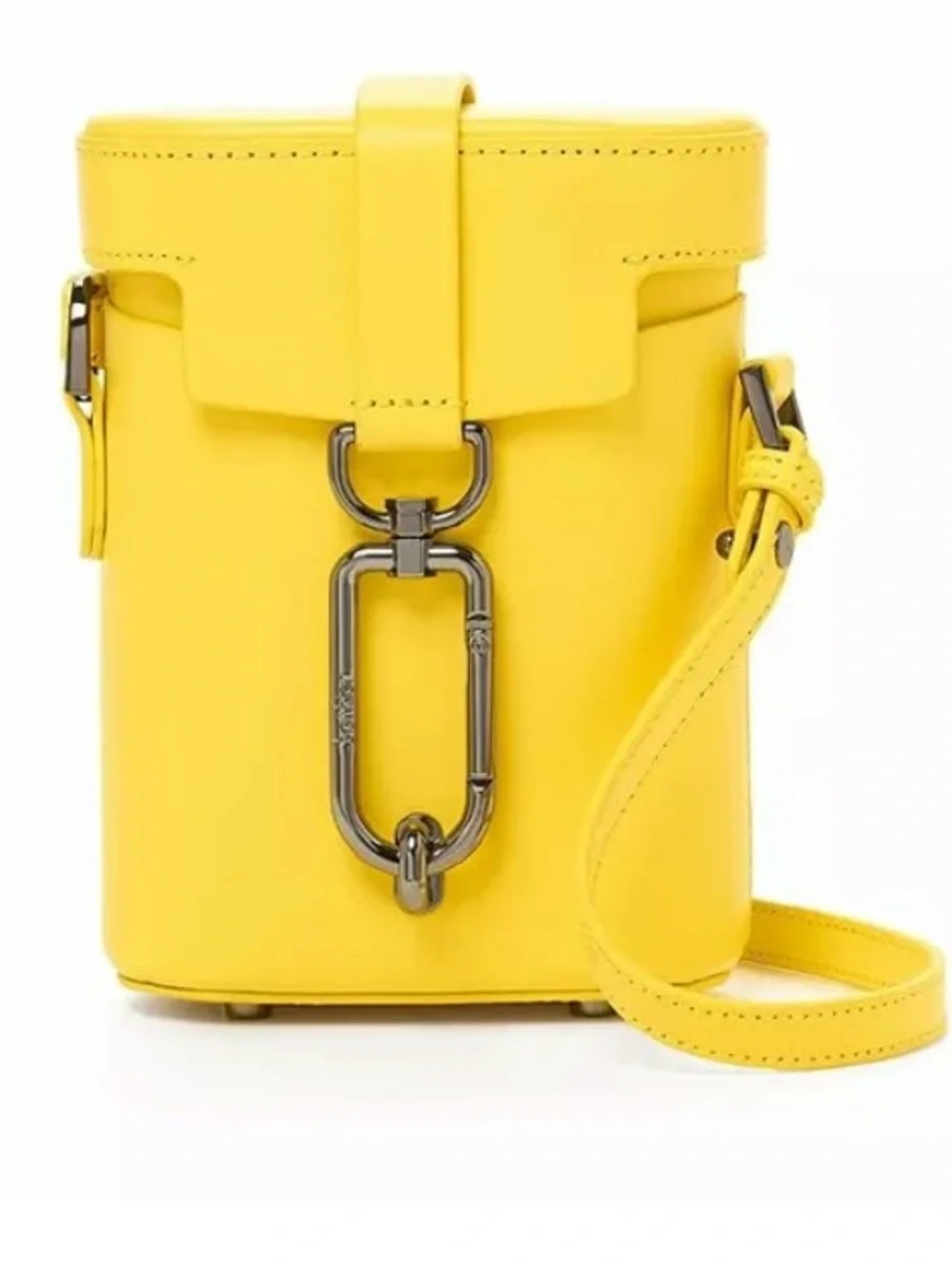 Botkier Brooklyn Leather Crossbody Handbag, Yellow